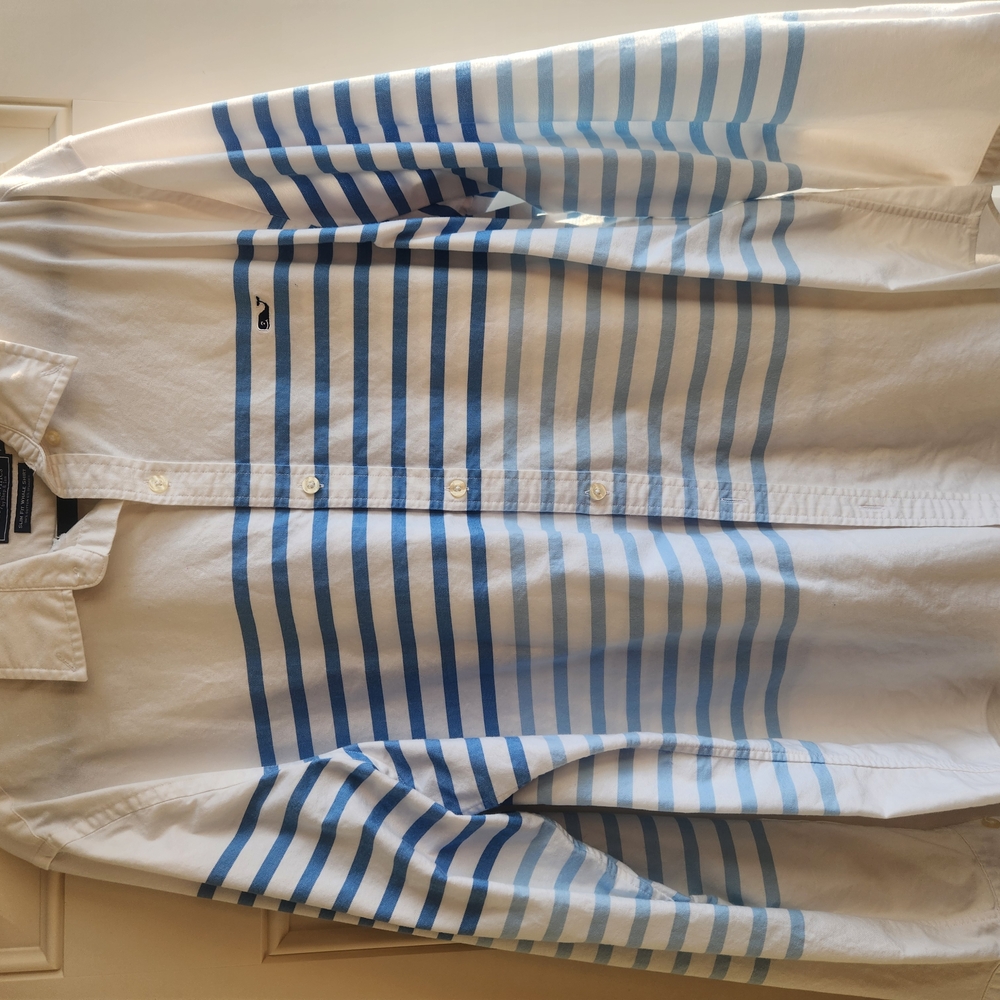 Men's Blue Striped Shirt